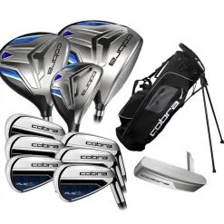 Cobra Golf Cobra Fly XL 11 Piece Golf Package Set Steel Irons (Stand Bag)