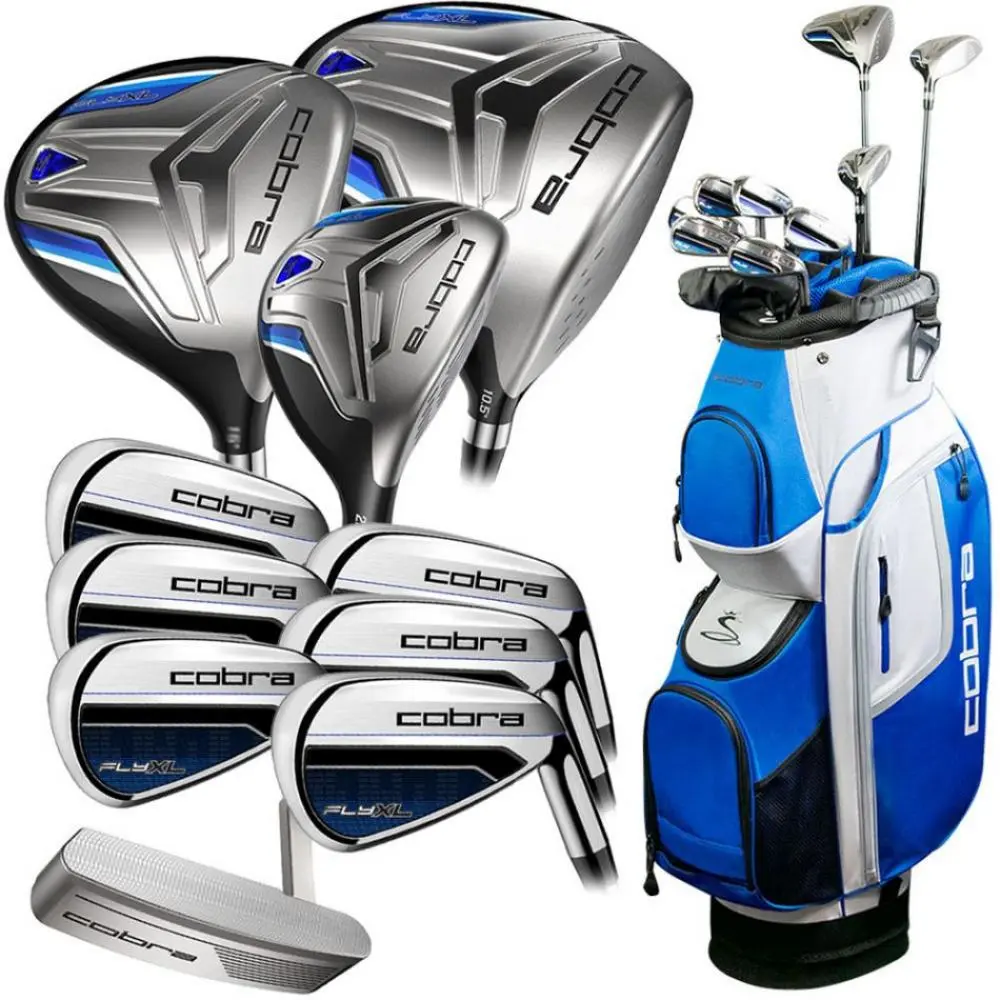 Cobra Golf Cobra Fly XL Golf 11 Piece Package Set Steel Irons (Cart Bag) 1 Cobra Golf Cobra Fly XL Golf 11 Piece Package Set Steel Irons (Cart Bag)
