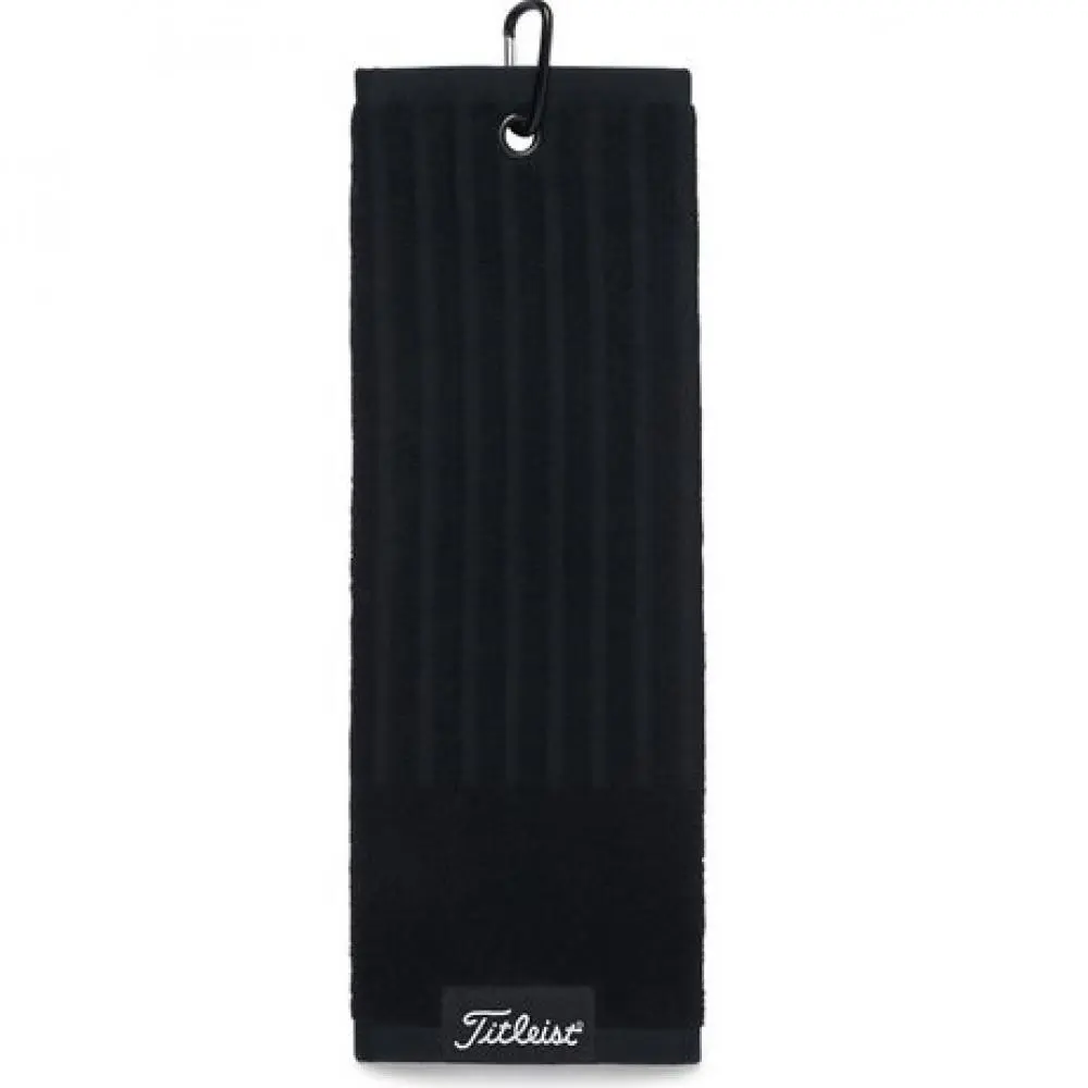 Titleist Trifold Cart Towel (Black) 1 Titleist Trifold Cart Towel (Black)